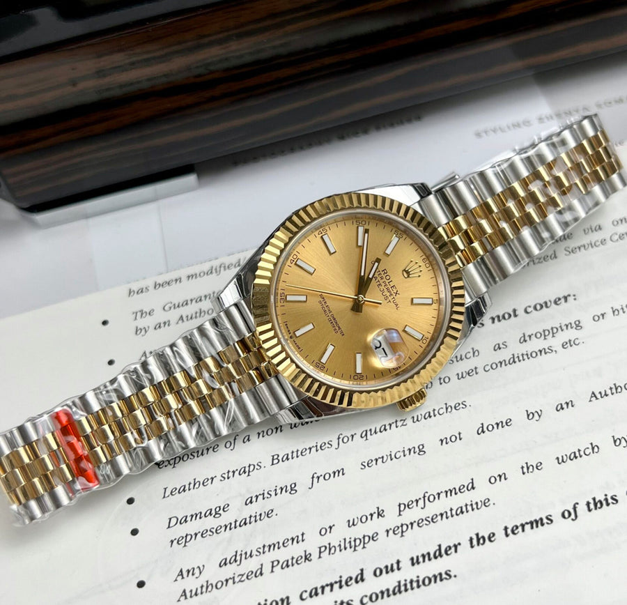 Datejust Acciaio e Oro Champagne