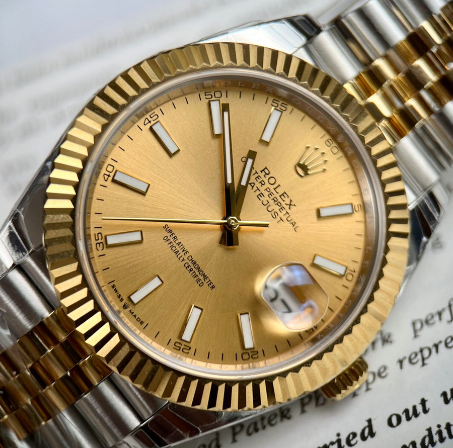 Datejust Acciaio e Oro Champagne
