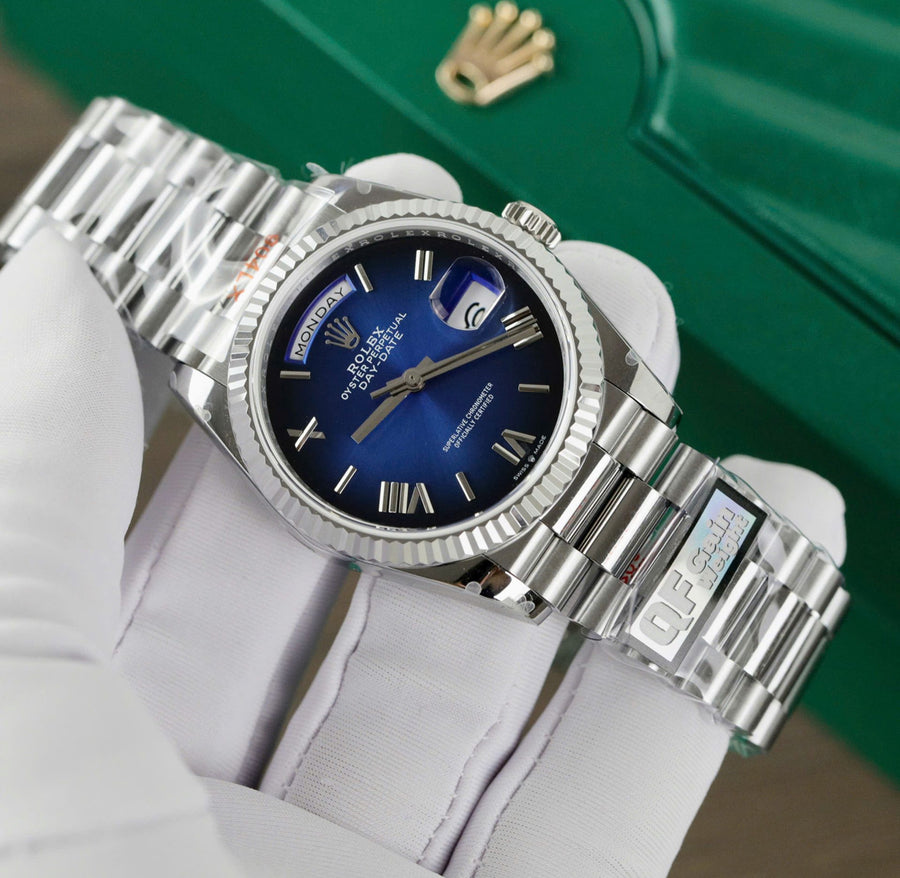 Day-Date Blu dial