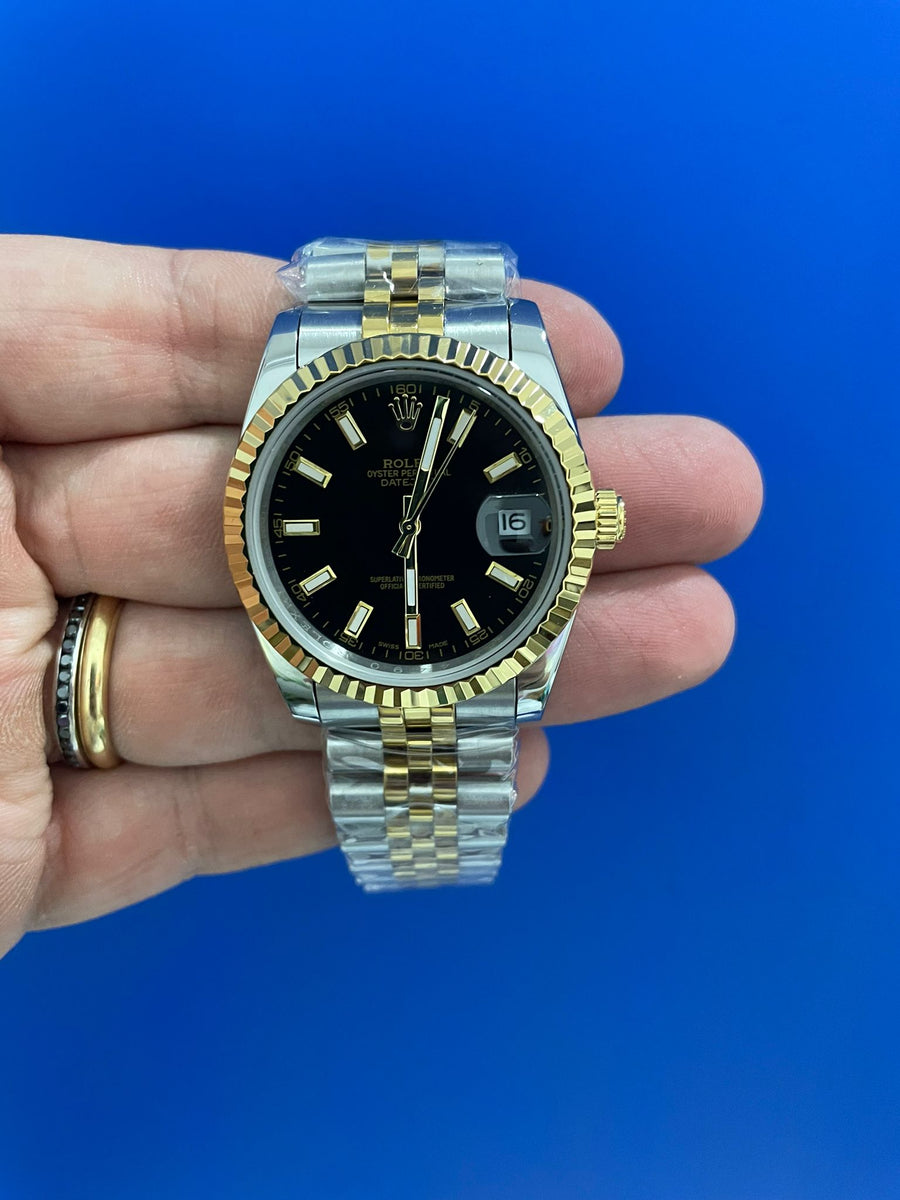 Datejust Acciaio e Oro Nero
