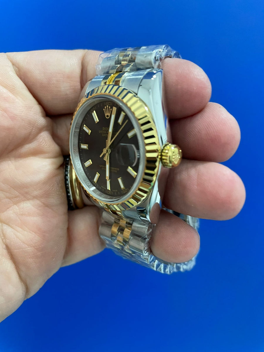 Datejust Acciaio e Oro Nero