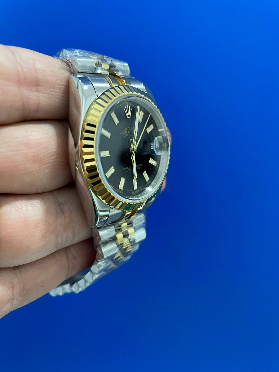Datejust Acciaio e Oro Nero
