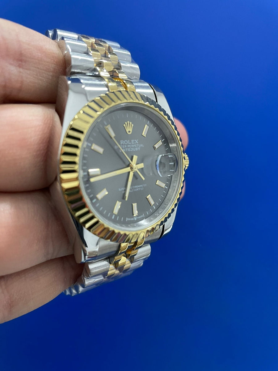 Datejust Acciaio e Oro Grigio