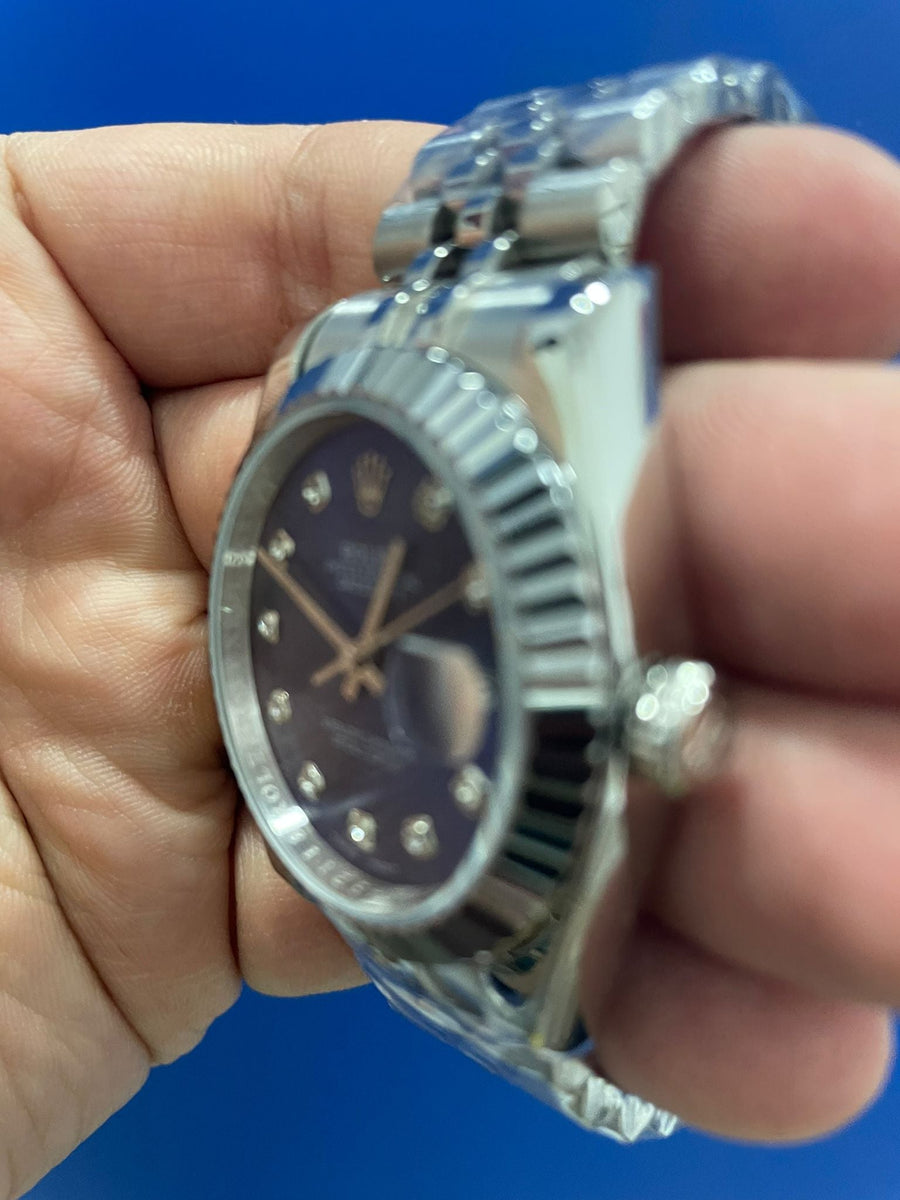 Datejust Blu Diamantato
